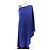 Balmain Blaue einärmelige Wollkleid