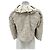 Autre Marque Giacca in pelliccia e satin crema Beige - vista 2