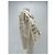 Autre Marque Giacca in pelliccia e satin crema Beige - vista 3