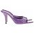 Autre Marque Mules violettes en cuir - vue 2