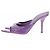 Autre Marque Mules violettes en cuir - vue 3
