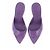 Autre Marque Mules violettes en cuir - vue 6