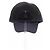 Gorra Luisa Spagnoli negra de algodón con logo blanco Negro - vista 2