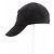 Gorra Luisa Spagnoli negra de algodón con logo blanco Negro - vista 4