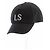 Gorra Luisa Spagnoli negra de algodón con logo blanco Negro - vista 5