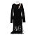 Autre Marque Fransen-Kleid "Rosette" in Schwarz