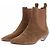 Autre Marque Botines camel de ante Castaño