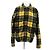 Polo Ralph Lauren Karierte Fleecejacke in Gelb und Schwarz