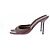 Autre Marque Mule in pelle marrone con tacco - vista 3
