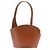 Autre Marque Borsa a mano in pelle marrone Amphora Collection