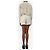 Rebecca Taylor Creme gestreiftes Button-Up-Set - Größe XS Roh - Ansicht 2
