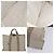 Borsa Fourre Tout MM di Hermès Beige - vista 5