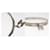 Pulsera de brazalete plateada beige de Hermès  - vista 4