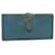 Hermès Bean Lang Wallet Blau