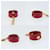 Porte-clé Gant Hermès Rouge  - vue 3