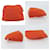 Pochette Bolide Hermès Orange en coton  - vue 3