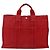 Borsa Fourre Tout MM di Hermès Rosso - vista 2