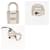Hermès Hermes Cadena Padlock Metal Silver Silvery  - view 3