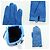 Hermès Medor Lederhandschuhe Blau - Ansicht 4