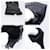 Hermès 24 Faubourg Handschuhe Schwarz - Ansicht 4