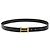 Cintura in pelle nera e oro 24/32mm Hermès Nero
