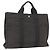 Hermès Her Line Tote Grau Baumwolle
