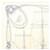 Sciarpa Hermès Carré 90 Beige - vista 2