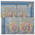 Sciarpa Hermès Carré 90 Blu - vista 3