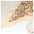 Sciarpa Hermès Carre Pieghettata 90 Beige - vista 2