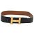 Cinturón Reversible H Constance de Cuero de Hermès Negro