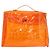 Borsa Hermès Kelly Arancione - vista 2