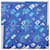 Sciarpa Hermès Carré 90 Blu  - vista 3