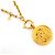 Chanel Cambon Circle Gold Plated Necklace Golden - view 2