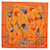 Bufanda Hermès Carré 90 Naranja  - vista 1