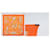 Bufanda Hermès Carré 90 Naranja  - vista 5