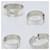 Bracciale Click Crack in metallo bianco Hermès  - vista 4