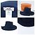 Cappello Hermès in lino blu navy - vista 5