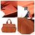 Borsa Tote PM Valparaiso di Hermès Arancione - vista 5