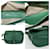 Borsa a spalla Hermès Noumea Verde - vista 5