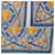 Sciarpa Hermès Carré 140 Blu  - vista 4