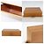 Hermès Caja de escritorio grande de madera beige Hermes - vista 5