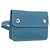 Borsa a vita Pochette Hermès in pelle verde, blu e argento