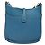 Borsa a Spalla Hermès Evelyn PM Blu - vista 2