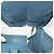 Borsa a Spalla Hermès Evelyn 2 PM Blu - vista 6