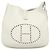 Borsa a Spalla Hermès Evelyn 1 GM in Pelle Togo Bianca Bianco - vista 2