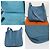 Borsa a spalla in pelle Hermès Evelyn Tgm Blu - vista 5