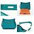 Borsa a Spalla Gypsy Shield 28 di Hermès Blu - vista 5