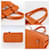 Borsa Hermès Birkin 30 Arancione - vista 4
