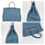 Borsa Hermès Birkin 35 Blu - vista 3
