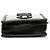 Clutch per telefono in tweed nero e PVC di Chanel con catena - vista 3